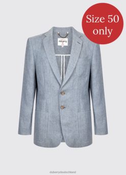 Blau 20XZ41174 Dubarry Blazer aus Glen-Leinen Kleidung Männer