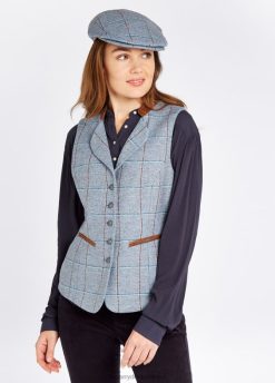 blaues Heidekraut 20XZ4635 Dubarry Spindel-Tweed-Weste Kleidung Frauen