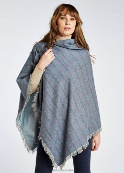 Demin-Dunst 20XZ4284 Dubarry Haselholz-Tweed-Poncho Kleidung Frauen