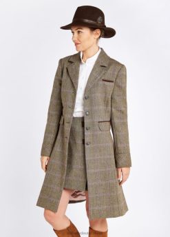 Holzrose 20XZ4180 Dubarry Jacke aus Schwarzdorn-Tweed Kleidung Frauen