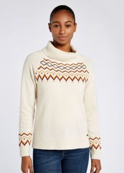 Kreide 20XZ4606 Dubarry Riverstown Fair Isle Pullover Kleidung Frauen