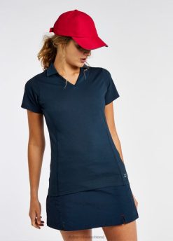 Marine 20XZ4157 Dubarry Sevilla-Poloshirt mit V-Ausschnitt Kleidung Frauen