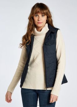 Marine 20XZ4186 Dubarry Rathdown-Steppweste Kleidung Frauen