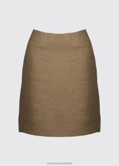 Salbei 20XZ4541 Dubarry Sonnenblumen-Leinen-Damenrock Kleidung Frauen