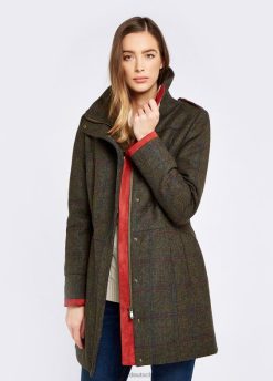 Schierling 20XZ4202 Dubarry Mantel aus Hecken-Tweed Kleidung Frauen