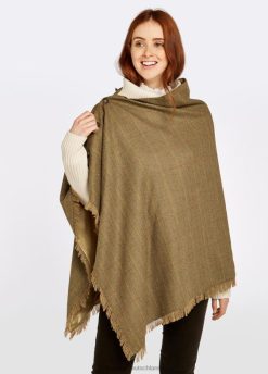 Ulme 20XZ4253 Dubarry Haselholz-Tweed-Poncho Kleidung Frauen