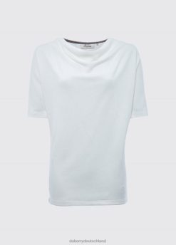 Weiß 20XZ4646 Dubarry Fermoyle-Top mit Wasserfallausschnitt Kleidung Frauen