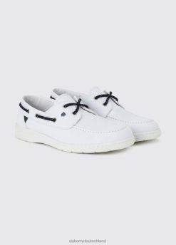 Weiß 20XZ492 Dubarry Biarritz Canvas Bootsschuh Schuhwerk Frauen