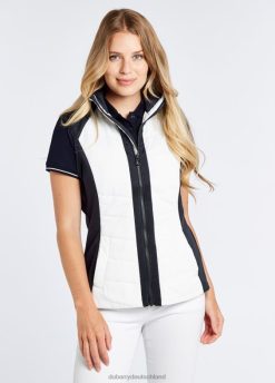 weiß-multi 20XZ4643 Dubarry Foyle-Weste Kleidung Frauen